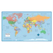 Intermediate World Wall Map Grade 5-12
