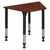 36 x 23 x 19 in Trapezoid Height Adjustable Kids Learning School Desk