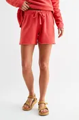 100% Cotton Vintage Edge Mid-Rise Shorts in Blushed Brick
