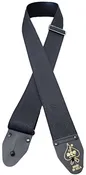 Ace Strap DN-ACE15 2" Black Embossed Cotton Guitar Strap