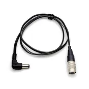 Hirose 4-Pin Male to 2.1mm Right Angle DC Output Power Cable