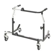 Anterior Rehab Safety Roller, Adjustable Width, Adult, Silver Vein
