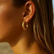 Ellie Vail Darby Sunburst Hoop Earring