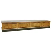 107" Amish Pine 2-Tone Bench