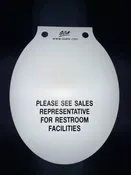 ROUND Toilet Cover — SOA Signs