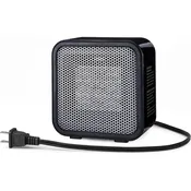 Amazon Basics 500-Watt Ceramic Mini Space Heater — Personal Desk Heater, Black