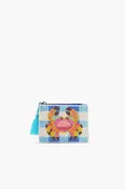 America & Beyond Crab It Beaded Coin Pouch