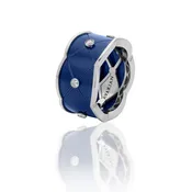 Blue Color with Diamonds