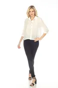 3/4 Sleeve Swing Blouse