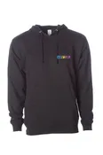80's Spray Hoodie - Black