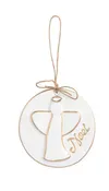 ANGEL GOLD DISC ORNAMENT