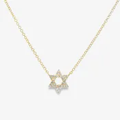 0.10CT Diamond Star of David Necklace