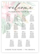 Seating Chart - Floral 42