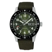 41MM Seiko 5 Sports Field Series Khaki Green Automatic Watch in Stainless Steel