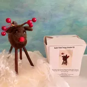 Kit: Needle Felted Twiggy Reindeer — Welcome to Esther's Place