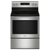 Maytag&reg; 30-Inch Wide Freestanding Electric Range with Steam Clean - 5.3 cu. ft.