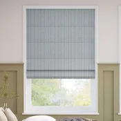 Cottage Homestead Striped Roman Shades