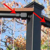 Cap Rail Clips for FortressCable V-Series Railing