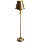 Antique Gold Brass Table Lamp With Metal Shade