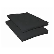 7″ Deluxe Futon Pad Black