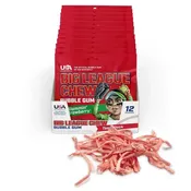 Big League Chew Slammin Strawberry, 2.12 oz., Box of 12 bags (95984)