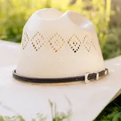 Basket Weave Top Grain Hat Band