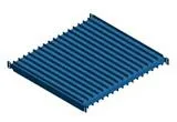 0.5" Stencil Frame Center Shelf with 50 Slots, 36"
