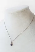 14k Amethyst + 18k Sapphire Necklace