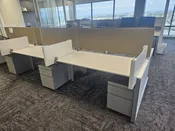 24+ STEELCASE 5FT BENCHING WORKSTATIONS $395ea