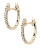 DIAMOND HUGGIE EARRINGS