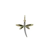14k two tone firefly pendant