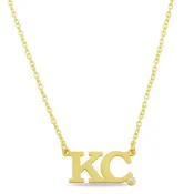 BLOCK DOUBLE INITIAL NECKLACE