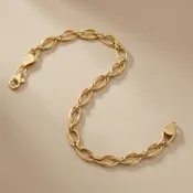 14kt Yellow Gold Open Link Bracelet 5.80mm
