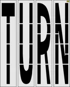 100" Montana DOT TURN Stencil