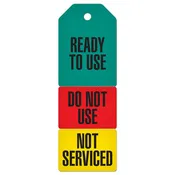 3-Part Perforated SERVICE STATUS INSPECTION DuraPly® Tag (2.75 in x 7.9 in) 25 /pkg