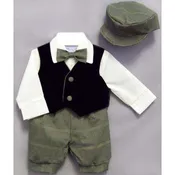 Alvin Boys 5 PC Vest and Plaid Knicker set