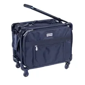 17" Tutto Small Carry-On Luggage on Wheels - BLACK