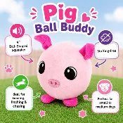 4" Ball Buddy Dog Toy with Ball-Shaped Squeaker