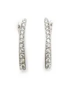 Angular Diamond Hoops