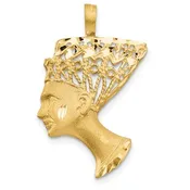 10K Nefertiti Pendant