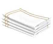 Beige Double Line Embroidery Napkins