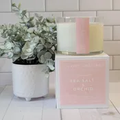 Sea Salt & Orchid Classic Glass 2 Wick Soy Candle