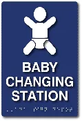 ADA Compliant Diaper Changing Station Restroom Sign
