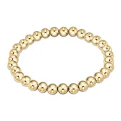 6MM Classic Gold Bead Bracelet