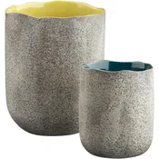 Set of Two Stoneware Vases — J.J. Poole Opticians