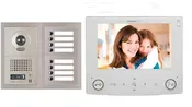 Aiphone GT-8V7W 8 Apartment Multi Tenant 7" Video Intercom System Set w/Wifi(GT-1C7W)