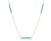 15" Choker Simplicity Chain Gold - Hope Bliss - Sea Glass
