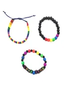 3pc Set Rainbow Pride Bracelets