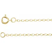 14k Gold 1.1mm Rolo Chain