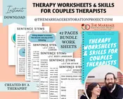 Printable Worksheets for Therapists & Couples